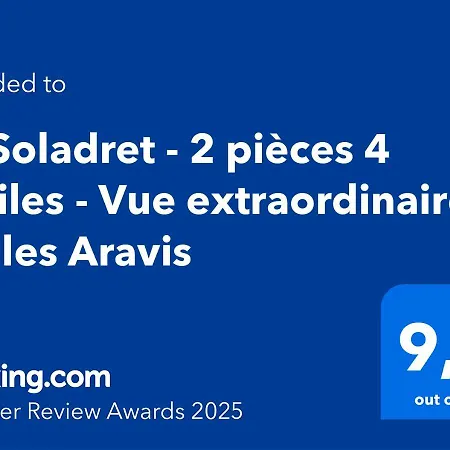 Le Soladret - 2 Pieces 4 Etoiles - Vue Extraordinaire Sur Les Aravis * La Clusaz